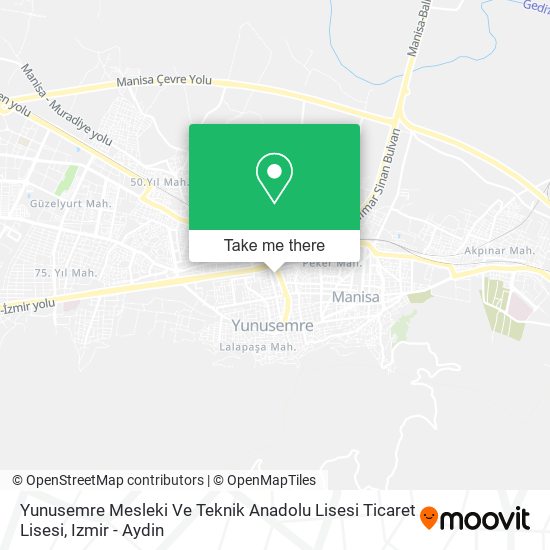Yunusemre Mesleki Ve Teknik Anadolu Lisesi Ticaret Lisesi map