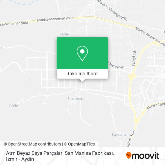 Atm Beyaz Eşya Parçaları San Manisa Fabrikası map