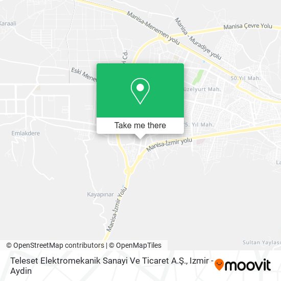Teleset Elektromekanik Sanayi Ve Ticaret A.Ş. map