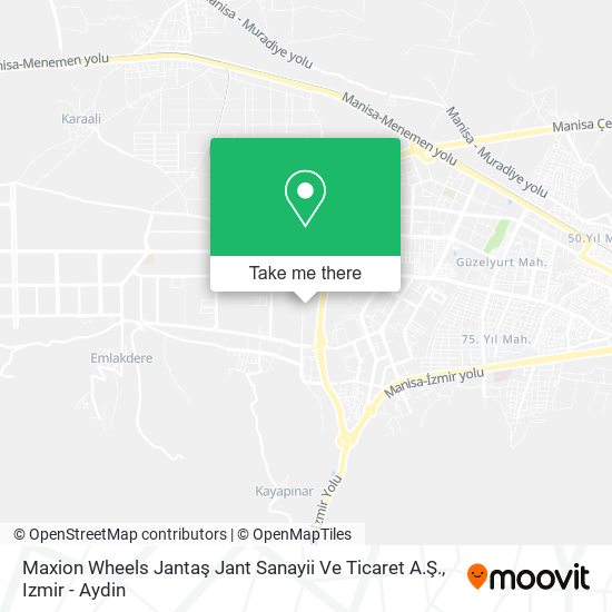 Maxion Wheels Jantaş Jant Sanayii Ve Ticaret A.Ş. map