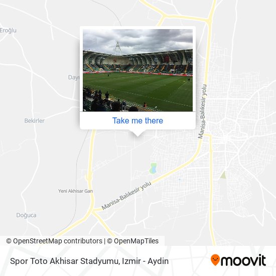 Spor Toto Akhisar Stadyumu map