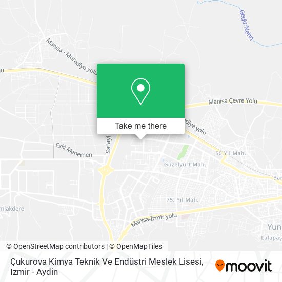 Çukurova Kimya Teknik Ve Endüstri Meslek Lisesi map