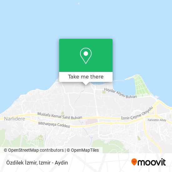 Özdilek İzmir map