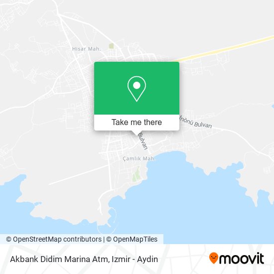 Akbank Didim Marina Atm map