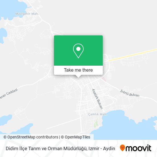 Didim İlçe Tarım ve Orman Müdürlüğü map
