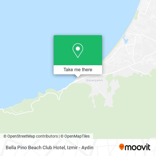 Bella Pino Beach Club Hotel map