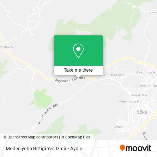 Medeniyetin Bittigi Yer map