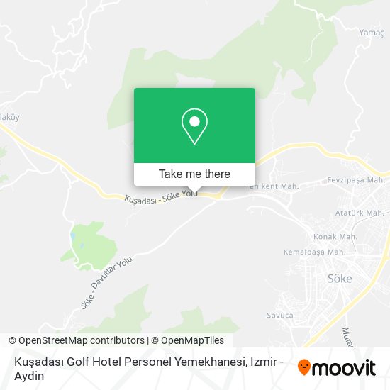 Kuşadası Golf Hotel Personel Yemekhanesi map