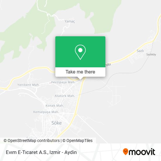 Evım E-Tıcaret A.S. map