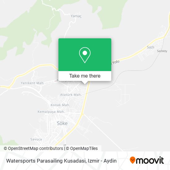 Watersports Parasailing Kusadasi map