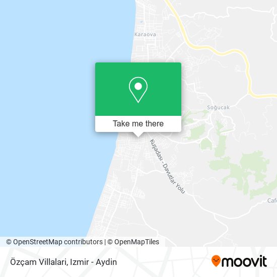Özçam Villalari map