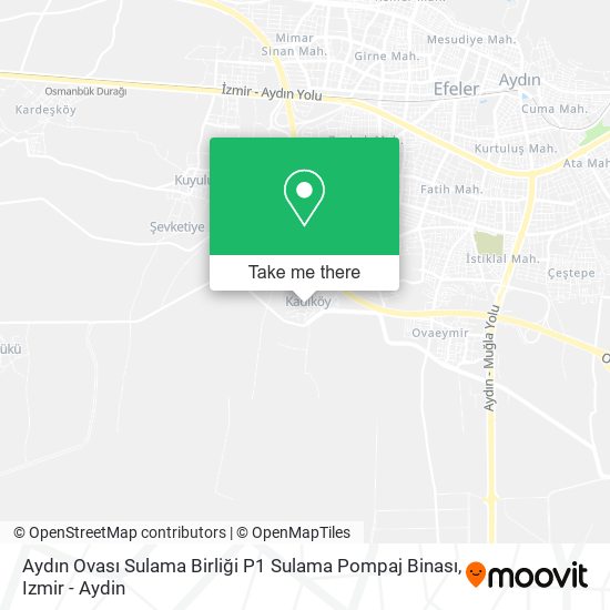 Aydın Ovası Sulama Birliği P1 Sulama Pompaj Binası map