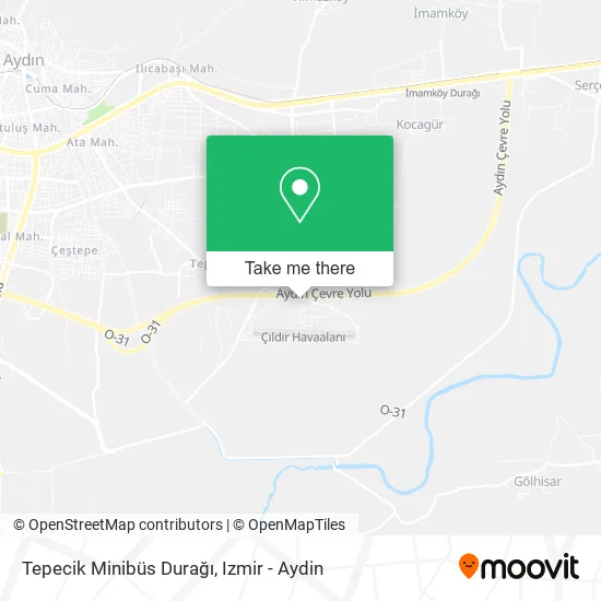 Tepecik Minibüs Durağı map