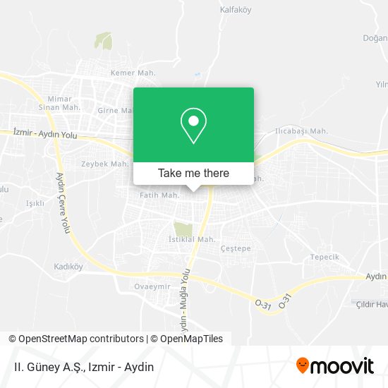 II. Güney A.Ş. map