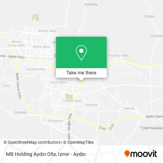 MB Holding Aydin Ofis map
