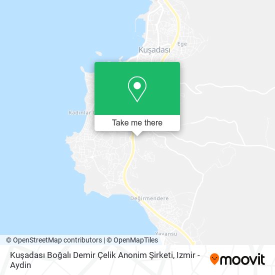 Kuşadası Boğalı Demir Çelik Anonim Şirketi map