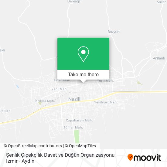 Şenlik Çiçekçilik Davet ve Düğün Organizasyonu map