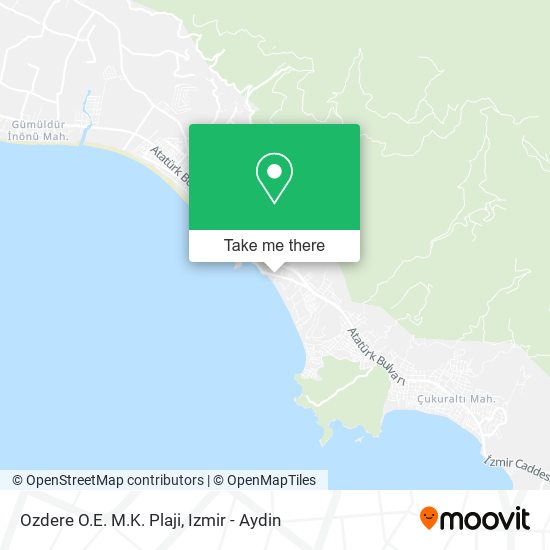 Ozdere O.E. M.K. Plaji map