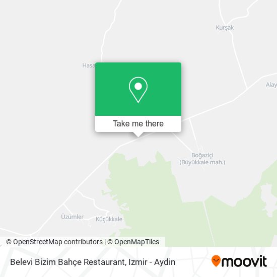 Belevi Bizim Bahçe Restaurant map