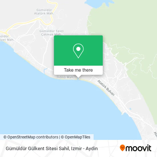Gümüldür Gülkent Sitesi Sahil map
