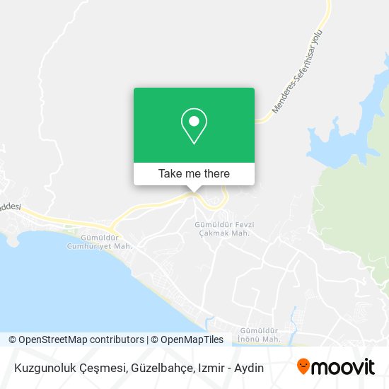 Kuzgunoluk Çeşmesi, Güzelbahçe map