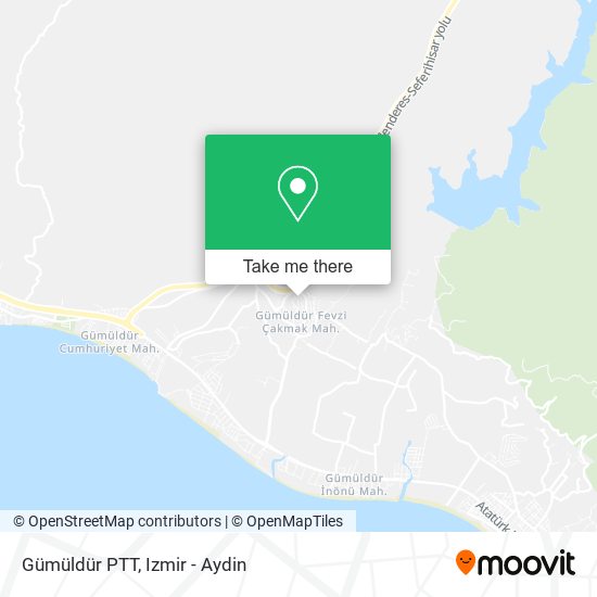 Gümüldür PTT map