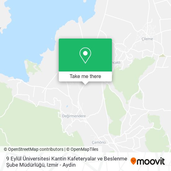 9 Eylül Üniversitesi Kantin Kafeteryalar ve Beslenme Şube Müdürlüğü map