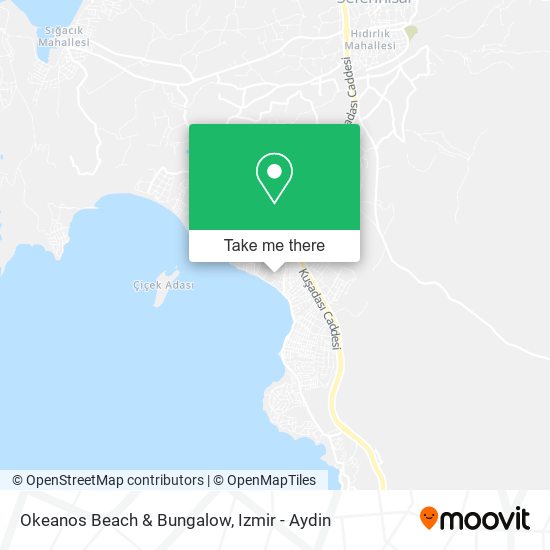 Okeanos Beach & Bungalow map