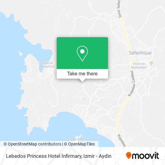Lebedos Princess Hotel İnfirmary map