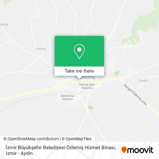 İzmir Büyükşehir Belediyesi Ödemiş Hizmet Binası map