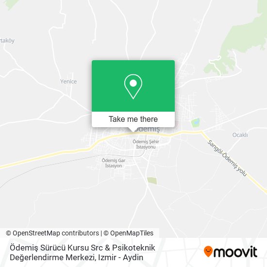 Ödemiş Sürücü Kursu Src & Psikoteknik Değerlendirme Merkezi map