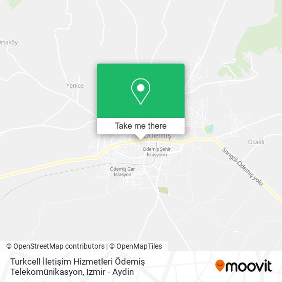 Turkcell İletişim Hizmetleri Ödemiş Telekomünikasyon map