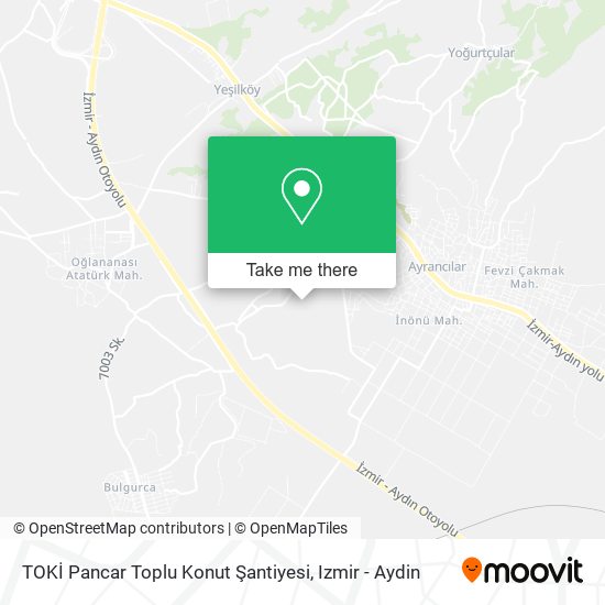 TOKİ Pancar Toplu Konut Şantiyesi map