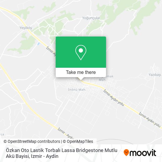 Özkan Oto Lastik Torbalı Lassa Bridgestone Mutlu Akü Bayisi map