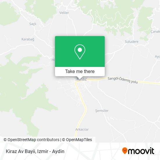 Kiraz Av Bayii map