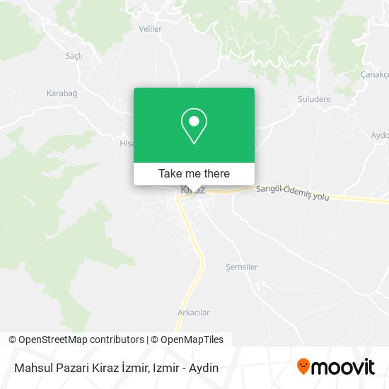 Mahsul Pazari Kiraz İzmir map