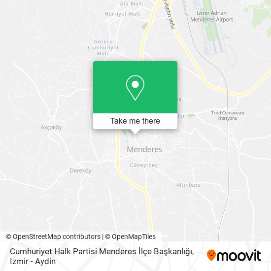 Cumhuriyet Halk Partisi Menderes İlçe Başkanlığı map