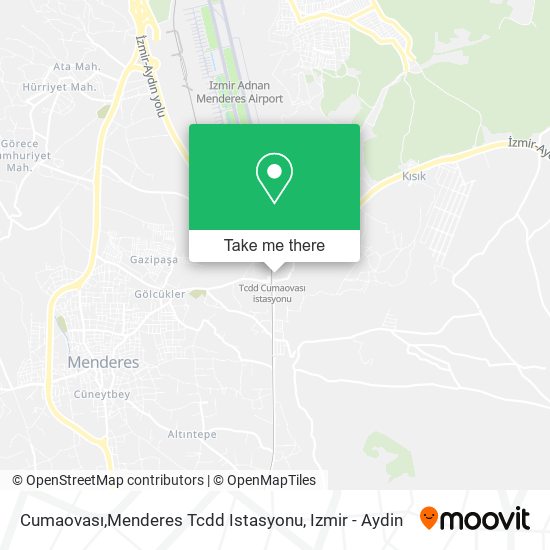 Cumaovası,Menderes Tcdd Istasyonu map