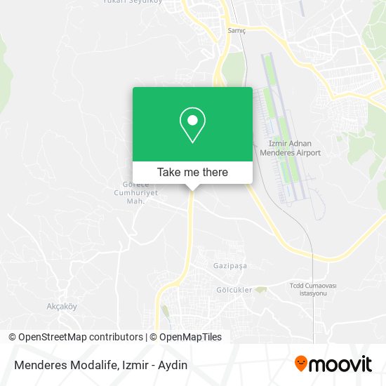 Menderes Modalife map