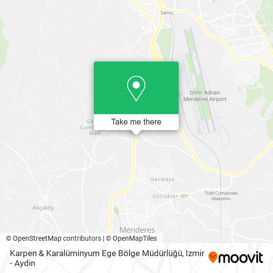 Karpen & Karalüminyum Ege Bölge Müdürlüğü map