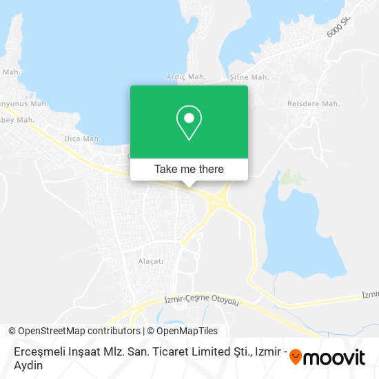 Erceşmeli Inşaat Mlz. San. Ticaret Limited Şti. map
