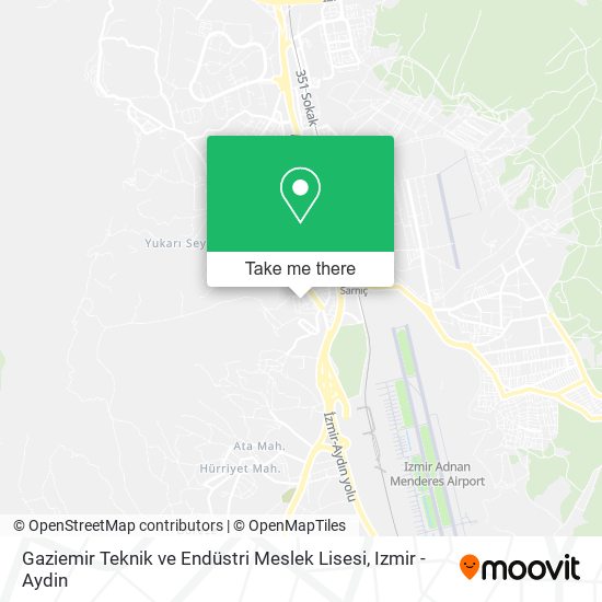 Gaziemir Teknik ve Endüstri Meslek Lisesi map