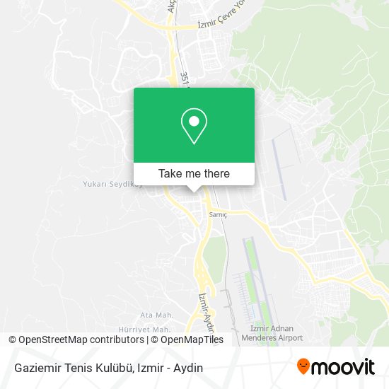 Gaziemir Tenis Kulübü map