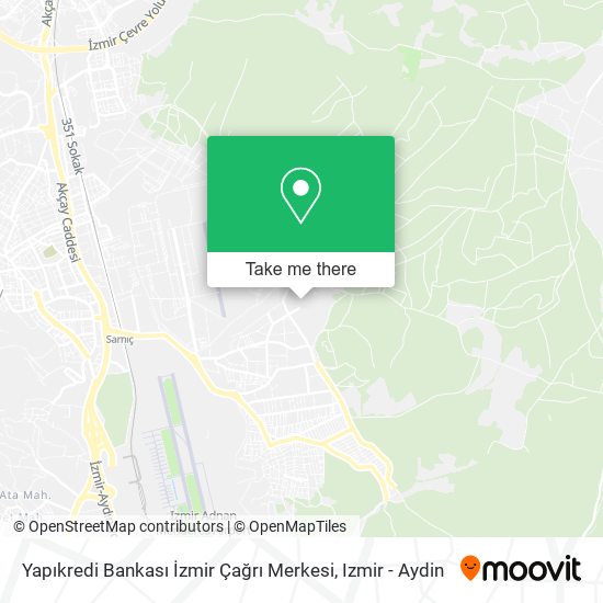 Yapıkredi Bankası İzmir Çağrı Merkesi map