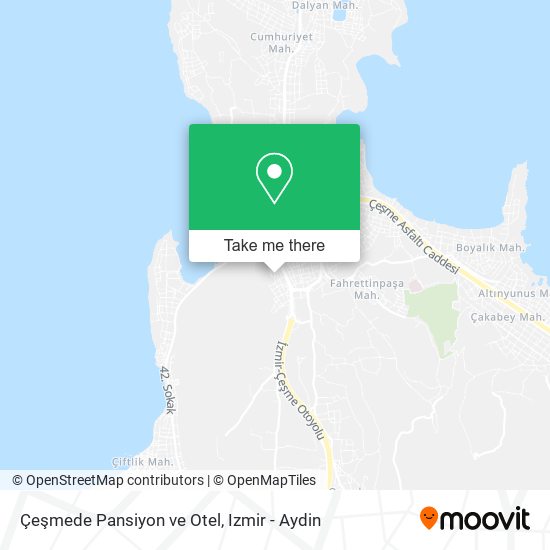 Çeşmede Pansiyon ve Otel map