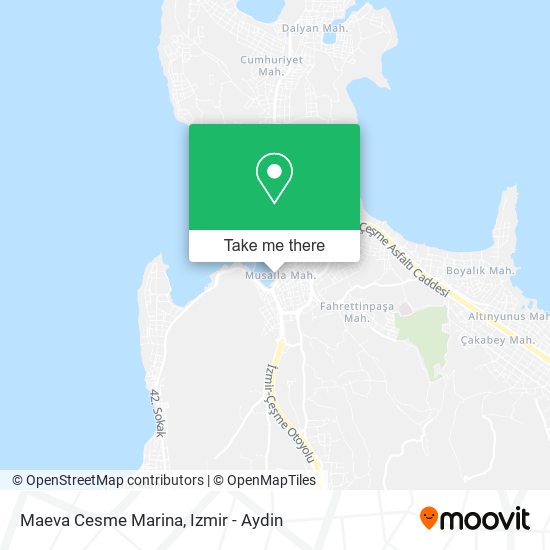 Maeva Cesme Marina map