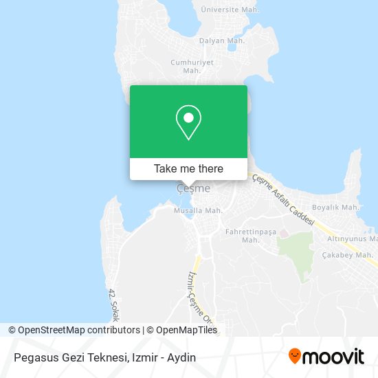 Pegasus Gezi Teknesi map