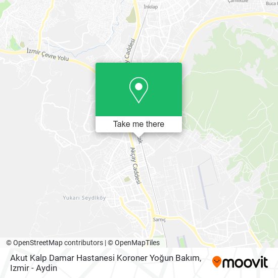 Akut Kalp Damar Hastanesi Koroner Yoğun Bakım map