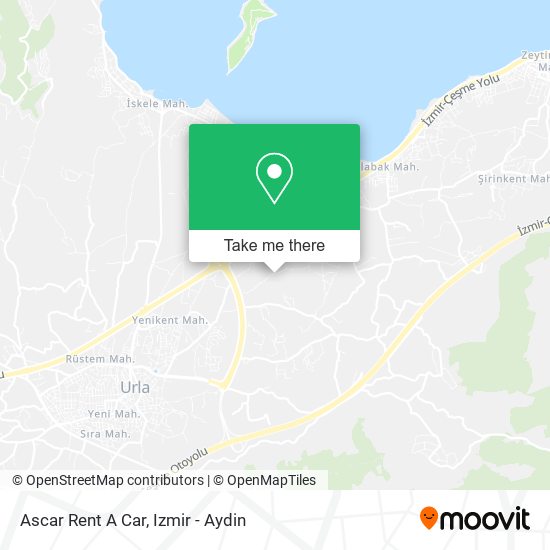 Ascar Rent A Car map