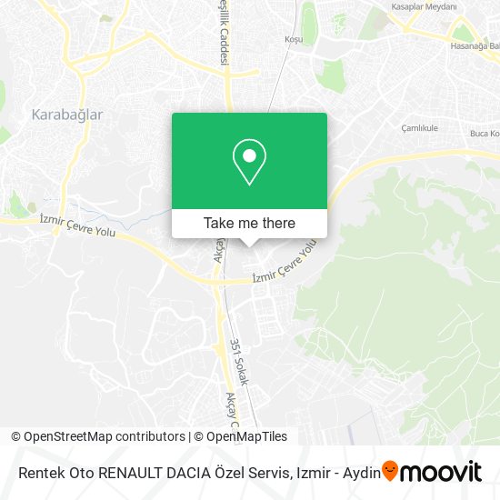 Rentek Oto RENAULT DACIA Özel Servis map